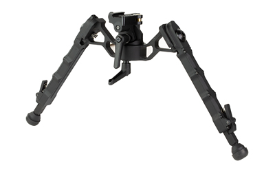 Accu-Tac FC-5 G2 bipod, Picatinny quick-detach mount, black hardcoat anodized, steel feet