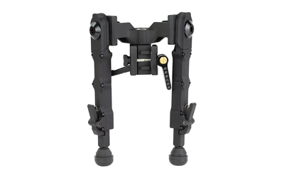 Accu-Tac WB-4 Wide Body bipod in flat black, Picatinny mount