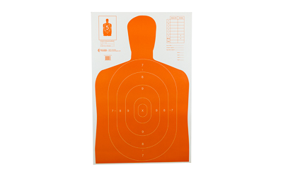 Action Target B27E orange silhouette paper target 23 x 35 inches 100 pack