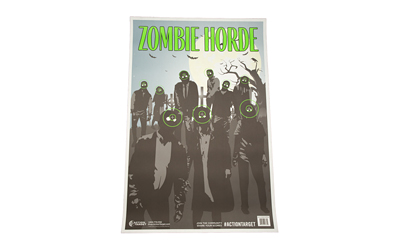 Action Target Zombie Horde Target, Green — 100 Pack