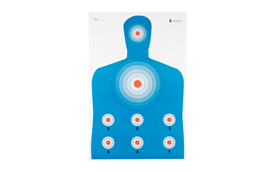 Action Target IPSC-PBKB Practice Paper Target – 23x35 Inch, 100 Pack, High Visibility Black