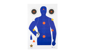 Action Target SSO-99 blue silhouette vitals paper target 23x35 100 pack