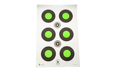Action Target Trident Blseye Green Paper Targets, 100 Pack