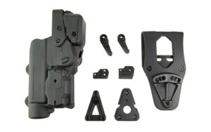 Rapid Force L3 duty holster for Glock 19 with light, black, right hand, Axon compatible