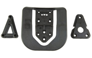 Rapid Force Standard Paddle holster paddle attachment in black, broad base and retention lip