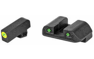 AmeriGlo Trooper tritium night sight set for Glock 42/43/43X/48 green tritium front and rear