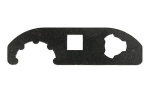 Angstadt Arms 3-Lug Blastwave Wrench in black nitride, two-sided tool