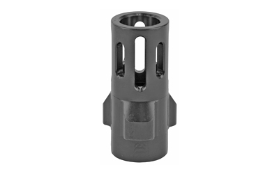 Angstadt Arms 3-lug 9mm flash hider black hardcoat anodized steel