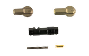 Aero Precision M4E1 Pro Ambidextrous Safety Selector Kodiak Brown with Black Nitride drum