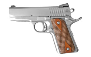 Rock Island Armory Rock Standard CS 1911 .45 ACP stainless pistol with wood grips