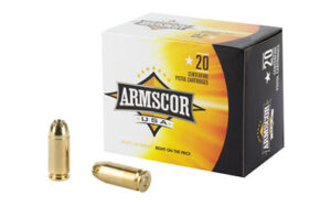 Armscor AC403N .40 S&W 180gr JHP 20-count box brass-cased handgun ammunition