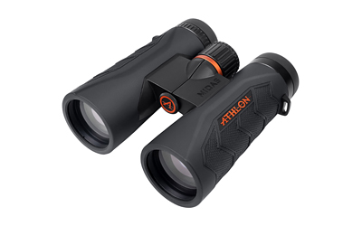 Athlon Midas G2 UHD 8x42 binoculars in black, angled view