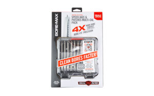 Real Avid Bore-Max Speed Jags & Patches Multi-Cal Pack with 10 nickel-plated jags and 500 patches