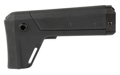 B5 Systems MPS1553 Modular Picatinny Stock in black showing folding hinge and cheek riser