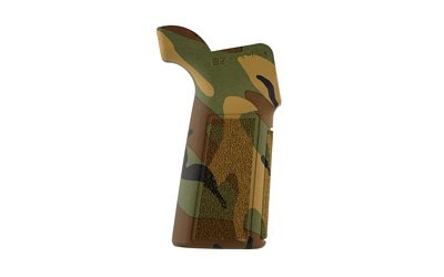 B5 Systems P-Grip 23 Woodland camo AR-15 pistol grip, textured polymer