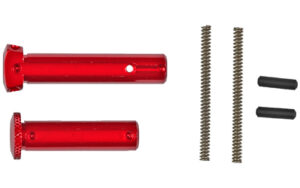 Battle Arms Development red aluminum AR-15 takedown pin set