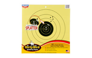 Birchwood Casey Dirty Bird 12" 25yd slow-fire pistol reactive target 12-pack