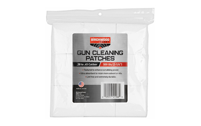 Birchwood Casey 41166 Cleaning Patches 2.25″ Square 9mm-.45 Cal