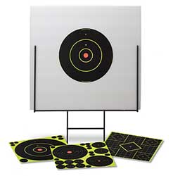 Birchwood Casey Portable Shooting Range target kit with steel frame and self-adhesive Shoot-N-C targets