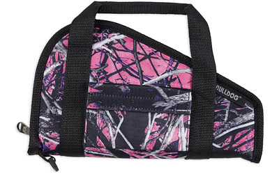 Bulldog BD600MDG Muddy Girl Camo small pistol rug with Velcro pocket and full-length zipper