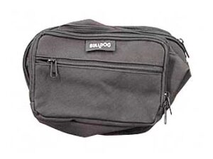 Bulldog BD860 Medium Black Nylon Ambidextrous Fanny Pack Holster