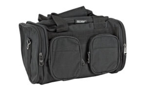 Bulldog Standard Range Bag with Strap Black, durable nylon water-resistant shell
