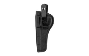 Bulldog Extreme black nylon OWB ambidextrous holster, fits revolvers 5-6.5 inch barrel