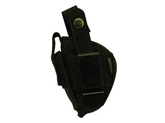 Bulldog Extreme FSN-1 ambidextrous outside-waistband holster for mini semi-autos, black nylon