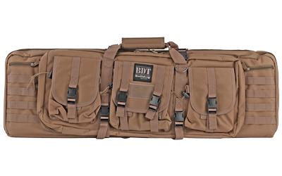 Bulldog Cases BDT6037T double tactical rifle case 37-inch tan exterior with pockets