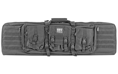 Bulldog Cases BD 43 double tactical rifle bag black 43-inch padded divider and backpack straps
