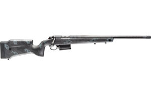 Bergara B-14 Crest Carbon .300 PRC 22-inch rifle in Sniper Gray with carbon fiber Monte Carlo stock