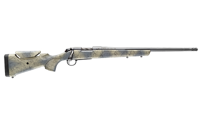 Bergara B-14 Sierra Wilderness rifle, 7mm Remington Magnum, 22 in fluted threaded barrel, Sniper Grey Cerakote