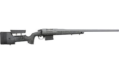 Bergara Premier HMR Pro rifle .300 Win Mag 26 in Tactical Gray Cerakote with gray-speckled black mini-chassis stock