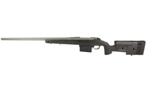 Bergara HMR Pro 7mm PRC 24in rifle in tactical gray with adjustable mini-chassis stock