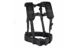 BLACKHAWK S.T.R.I.K.E. load-bearing suspenders and harness in black nylon