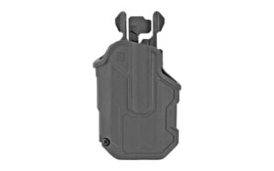 Blackhawk T-Series L2C compact black OWB polymer holster for Glock 17 with TLR 7/8, right hand