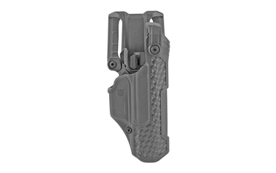 Blackhawk T-Series L3D duty holster, right hand, basketweave black with attached jacket slot belt loop