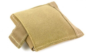 Blue Force Gear Ten-Speed Ultralight Dump Pouch in Coyote Brown, stowed and deployed