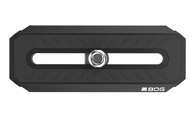 Bog-Pod Arca-Swiss 4in optics plate black with 1/4-20 stud and 3/8-16 adapter