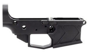 Bootleg Smuggler ambidextrous black stripped lower receiver, 7075 billet aluminum, MIL-SPEC hard anodized