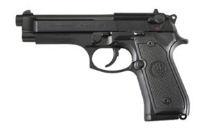 Beretta M9 9mm 4.9 in Black Bruniton full-size pistol side view
