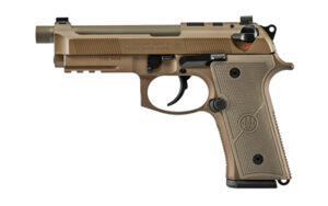Beretta M9A4 G 9mm 5.1 inch FDE optic-ready pistol, left-side view