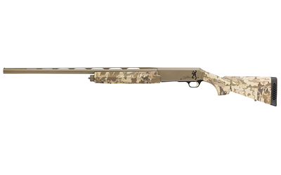Browning Silver Field 12 Gauge shotgun, 28 inch ventilated rib barrel, Flat Dark Earth Cerakote, Vintage Tan camo stock