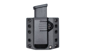 Bravo Concealment black polymer magazine pouch, large fit, ambidextrous, adjustable retention