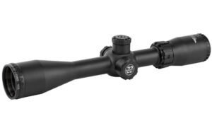 BSA Sweet .22 SP 6-18x40mm matte black riflescope showing side parallax knob