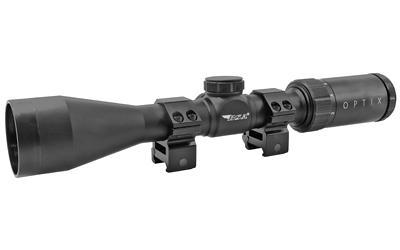 BSA Optix 3-9x40 BDC-8 riflescope in black matte with Weaver rings