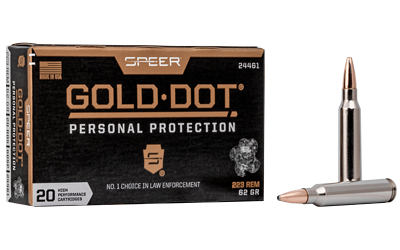 Speer Gold Dot .223 Rem 62 gr soft point ammunition 20-round box