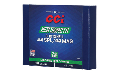 CCI HEVI-Bismuth Shotshell .44 Spl/.44 Rem Mag 112gr #8 10ct