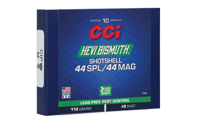 CCI HEVI-Bismuth Shotshell .44 Spl/.44 Rem Mag 112gr #8 10ct