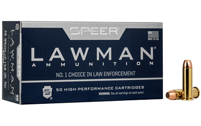 Speer Lawman .38 Special +P 158 gr TMJ 50 round box